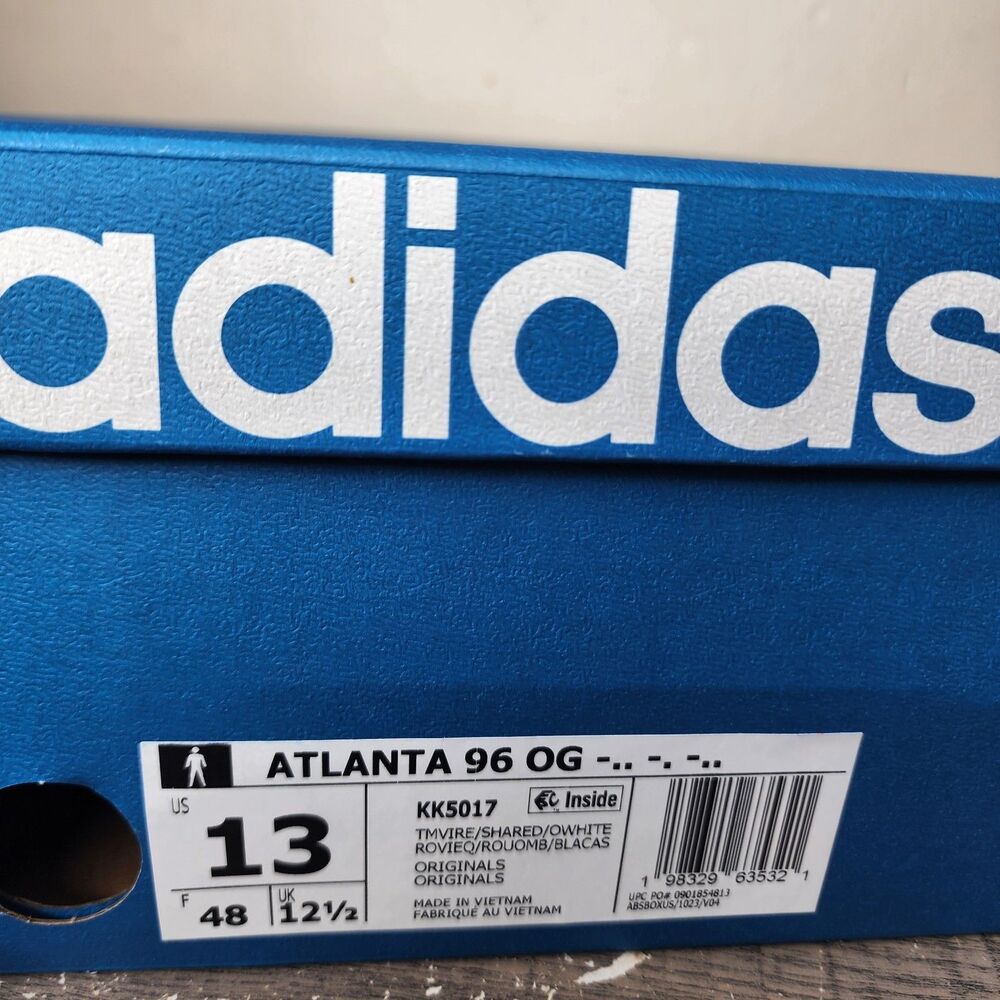 Whitaker Group Adidas Atlanta 96 404 Peachtree Red Mens 13 KK5017 Do Not Disturb - Picture 7 of 14